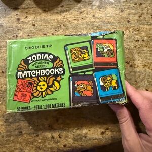 Zodiac Designer Series Matchbooks - Green and Multicolor